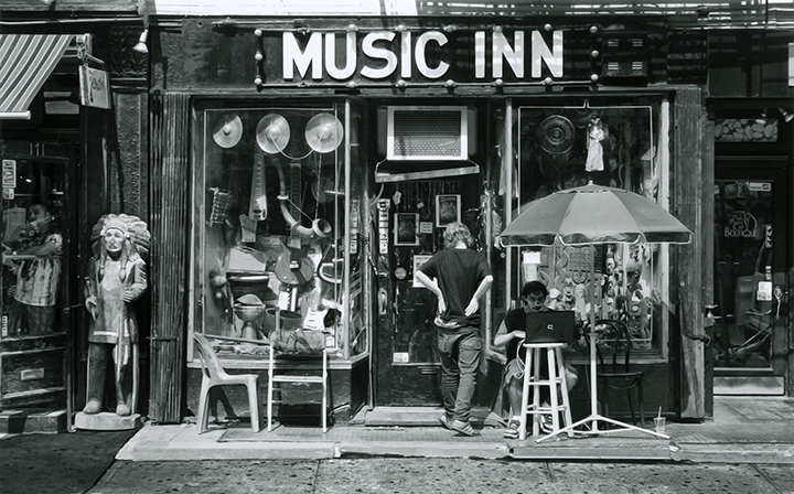 Ray Germann. Musician, Bleeker Street. Courtesy of the New York Historical Society.